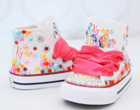 My little pony shoes- My little pony bling Converse-Girls My little pony Shoes- My little pony Converse-MLP