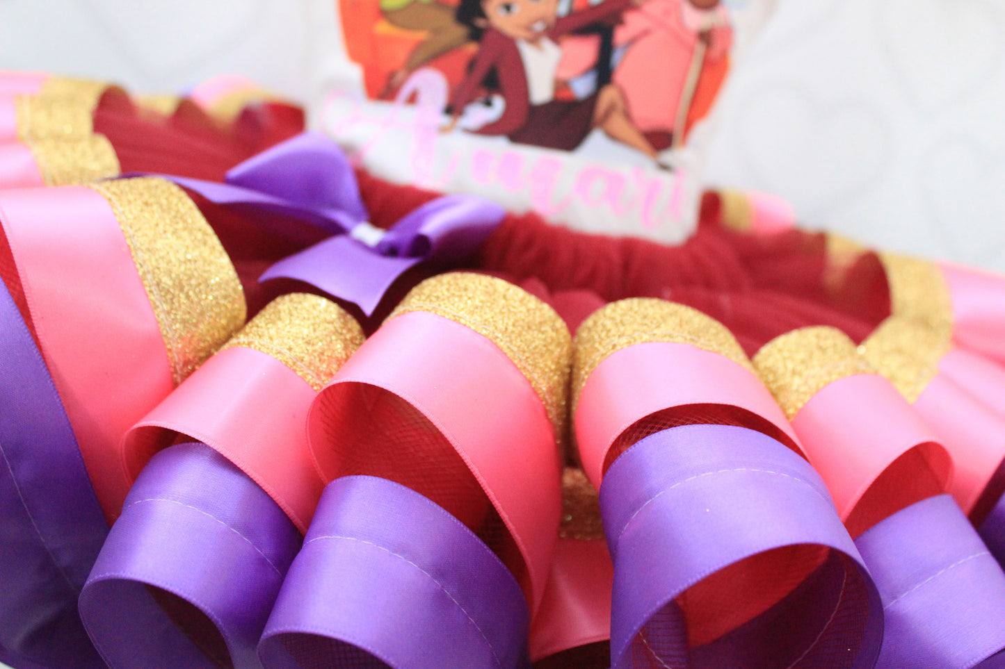 Proud family tutu set-Proud family outfit-Proud family dress-Proud family birthday-Proud family