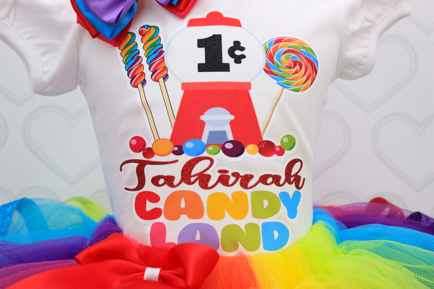 Candy Land tutu set-Candy land outfit-Candy land dress-candy land birthday