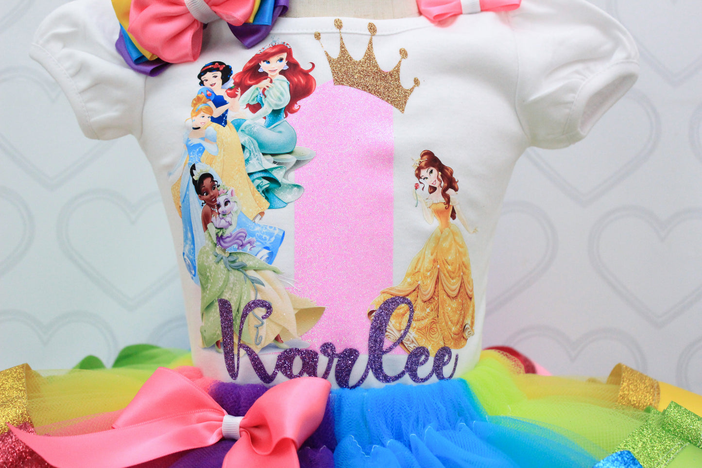 Princess tutu set- Princess outfit-Princess dress-Princess birthday