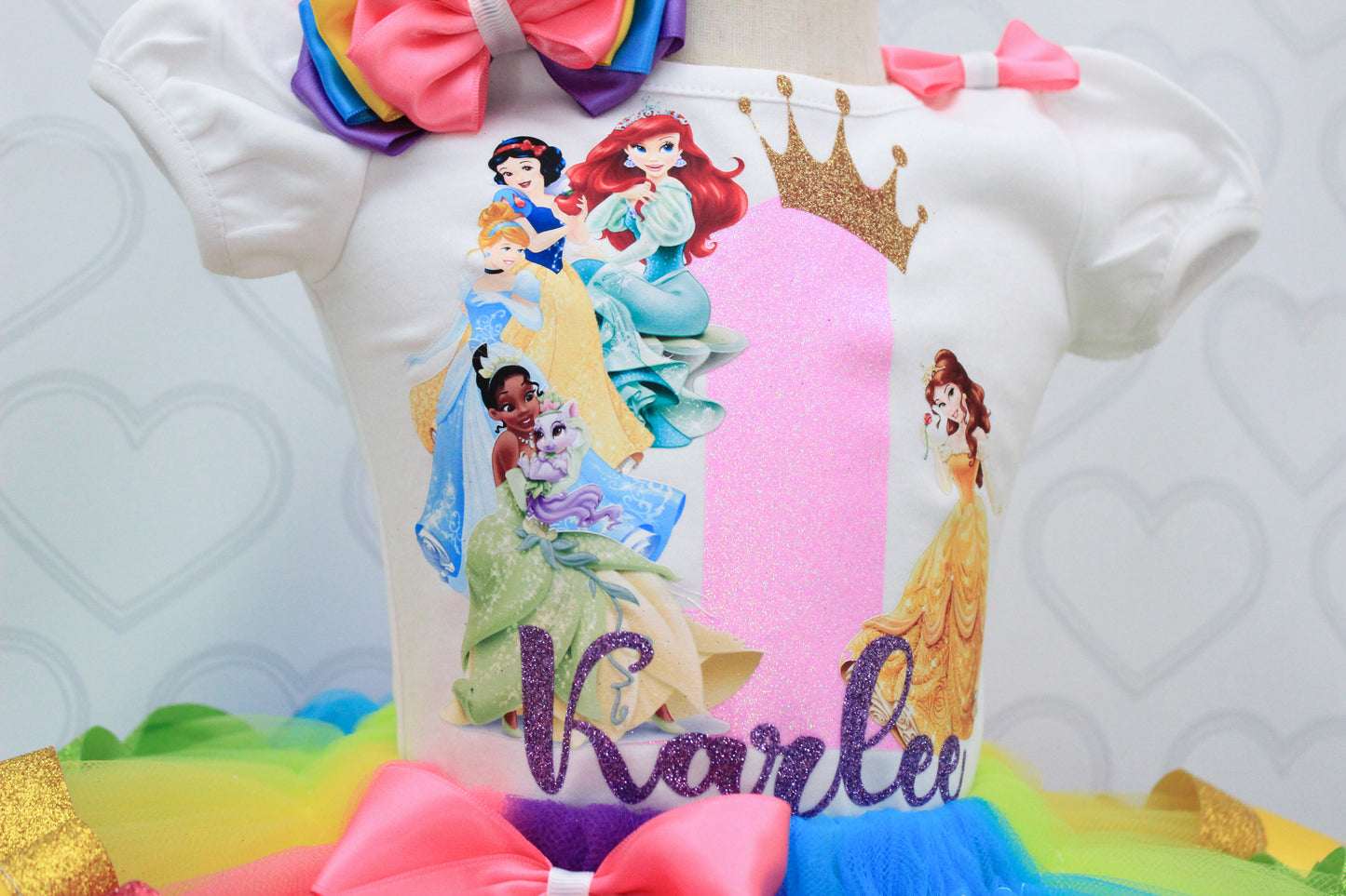 Princess tutu set- Princess outfit-Princess dress-Princess birthday