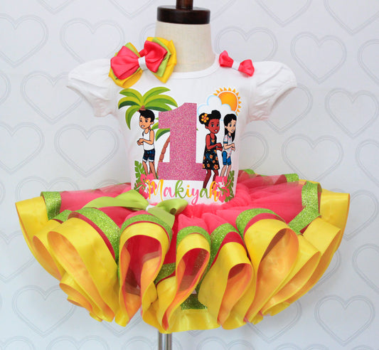 Gracie's corner tutu set- Gracie's corner outfit- Gracie's corner dress-Gracie's corner Birthday-Gracie corner luau
