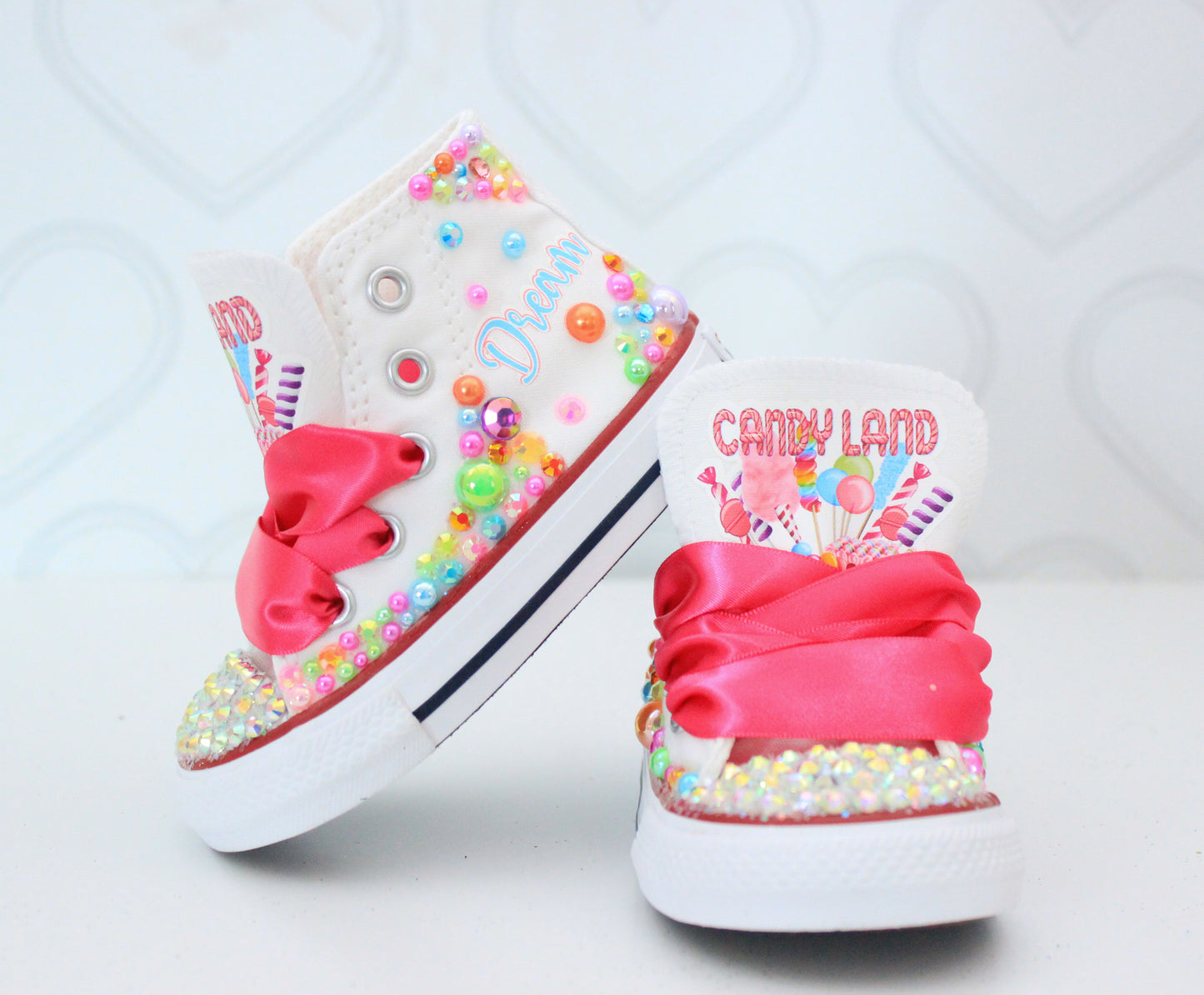 Candy Land shoes- Candy Land bling Converse-Girls Candy Land Shoes-Candy Land Converse