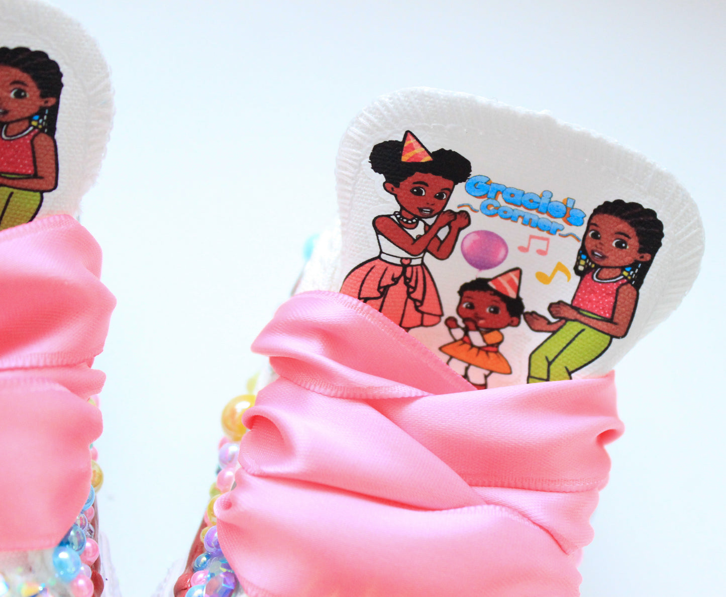 Gracie's corner shoes- Gracie's corner bling Converse-Girls Gracie's corner Shoes-Gracie's corner Converse