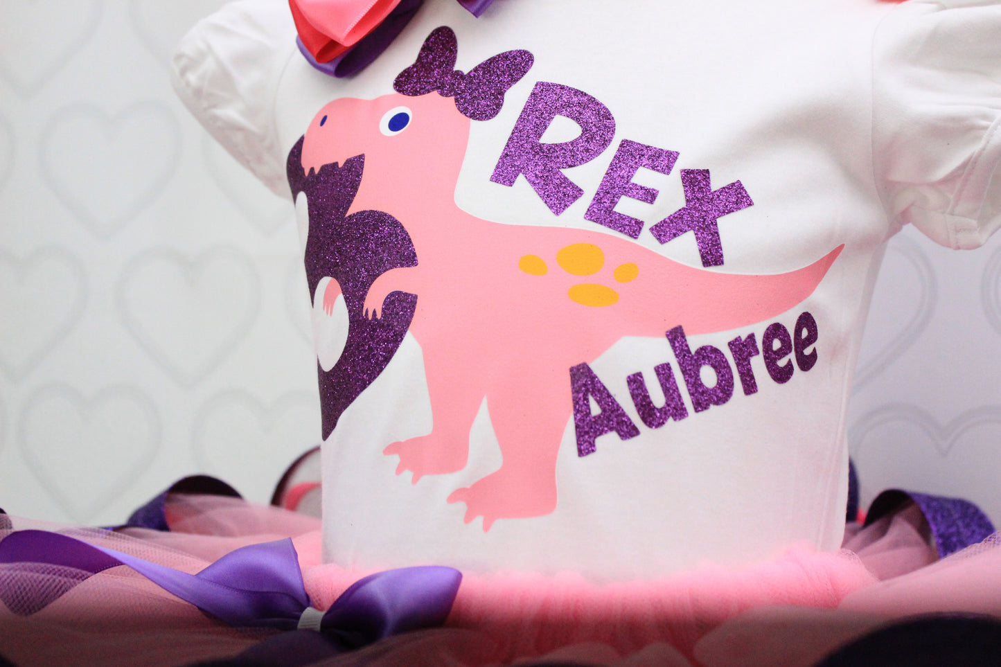 Dinosaur tutu set-Dinosaur outfit-Dinosaur dress-Dinosaur birthday outfit-3 rex tutu set