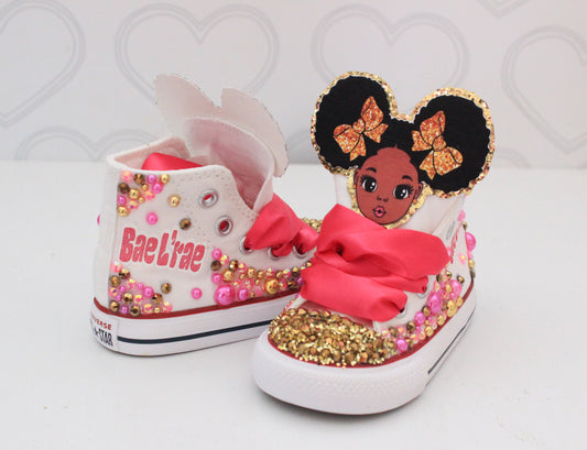 Disco converse-Disco shoes-Disco birthday-Groovy one shoes-two groovy converse-70s converse