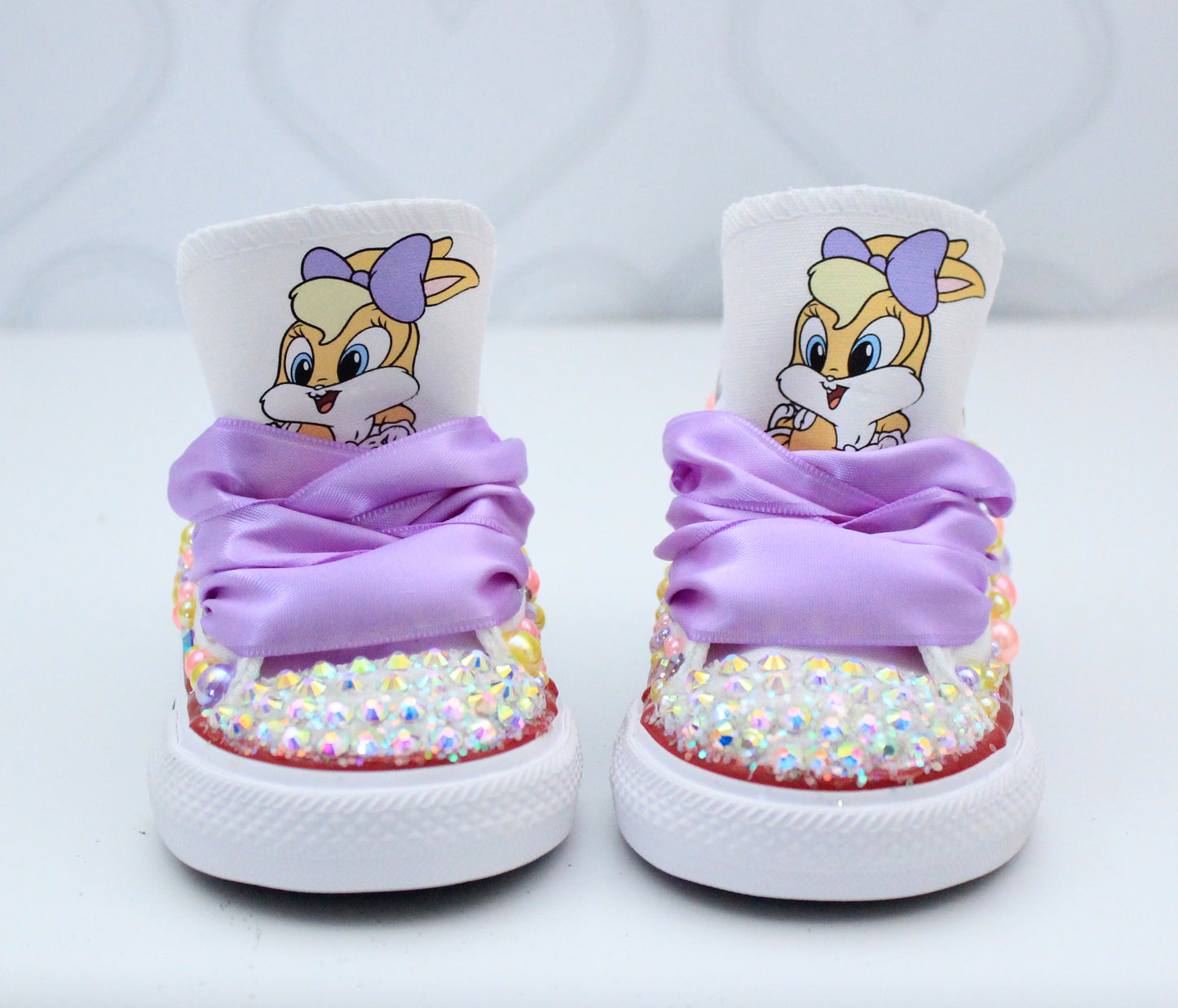 Lola bunny shoes- Lola bunny bling Converse-Girls Lola bunny Shoes-Lola bunny Converse