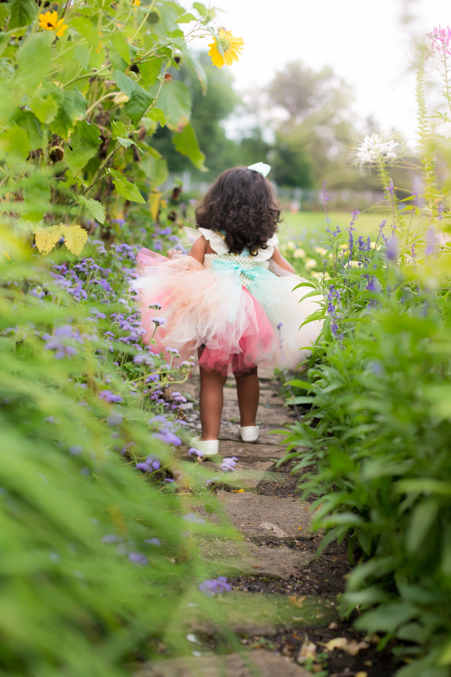 First birthday dress-first birthday tutu dress-Mint Coral and Peach Dress