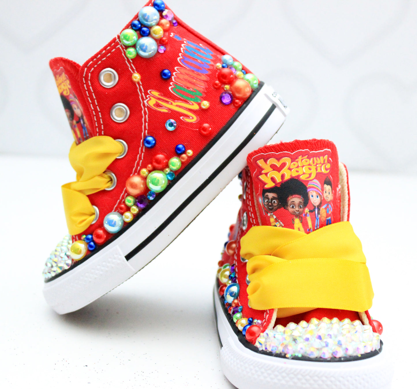 Motown magic shoes-Motown magic bling Converse-Girls Motown magic Shoes-Motown magic Converse