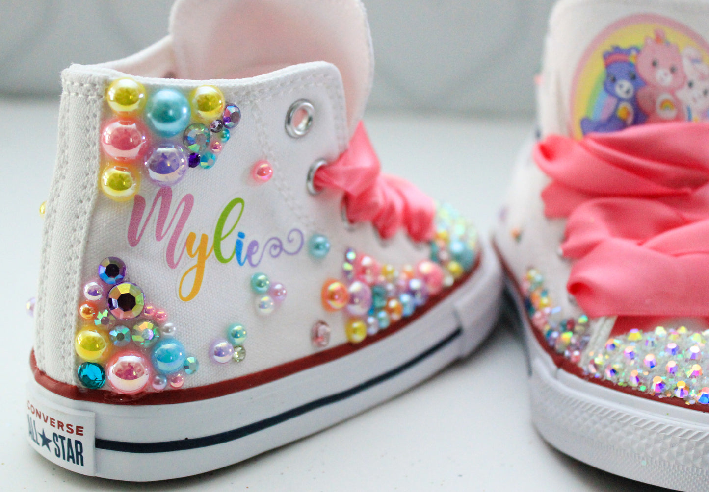 Care Bear shoes- Care Bear Converse-Girls Care Bear Shoes
