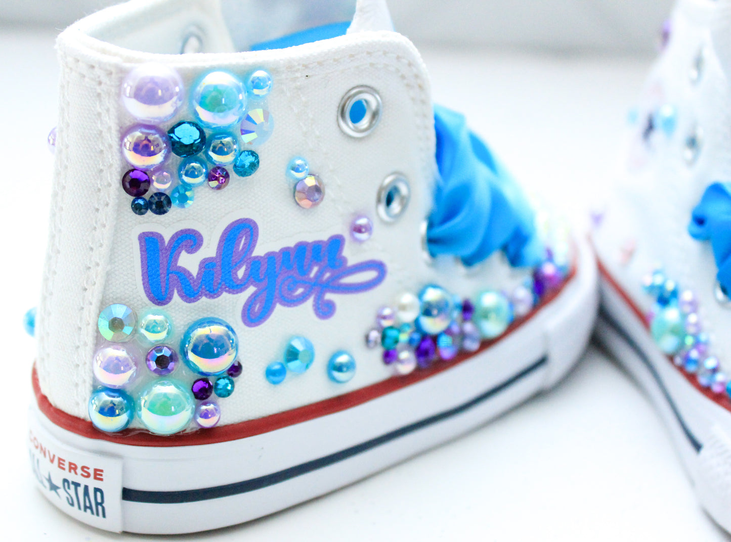 Mermaid shoes- Mermaid bling Converse-Girls Mermaid Shoes- Mermaid Converse