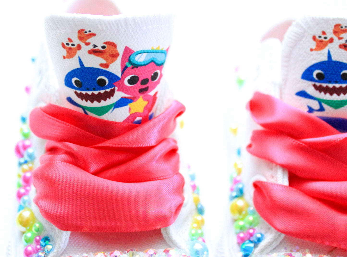 Baby shark shoes- Baby shark bling Converse-Girls Baby shark Shoes