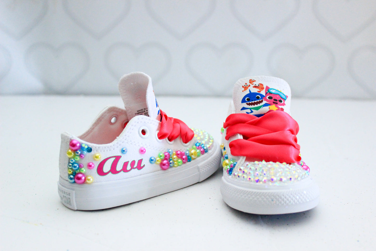 Baby shark shoes- Baby shark bling Converse-Girls Baby shark Shoes