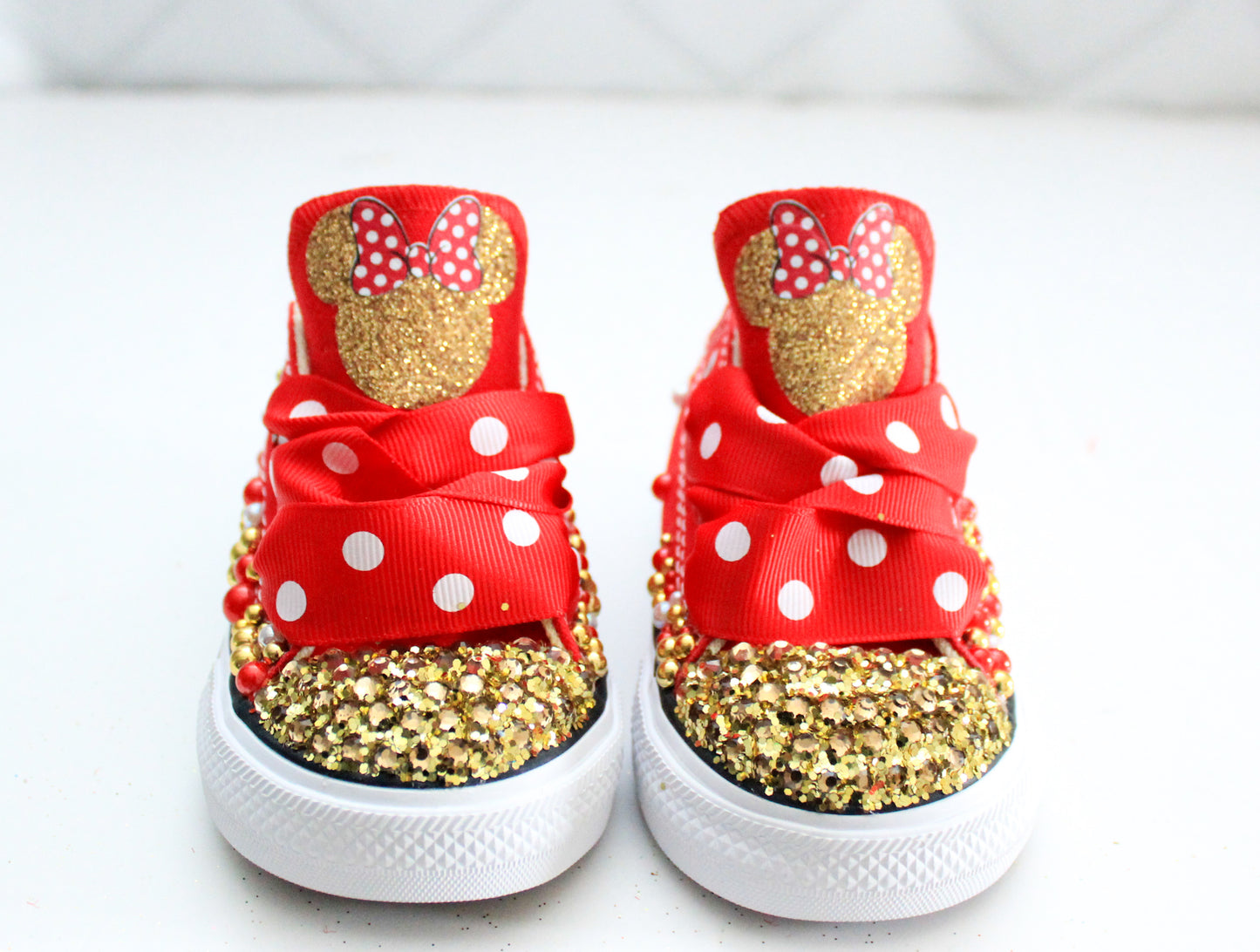 Minnie shoes- Minnie bling Converse-Girls Minnie Shoes-minnie converse
