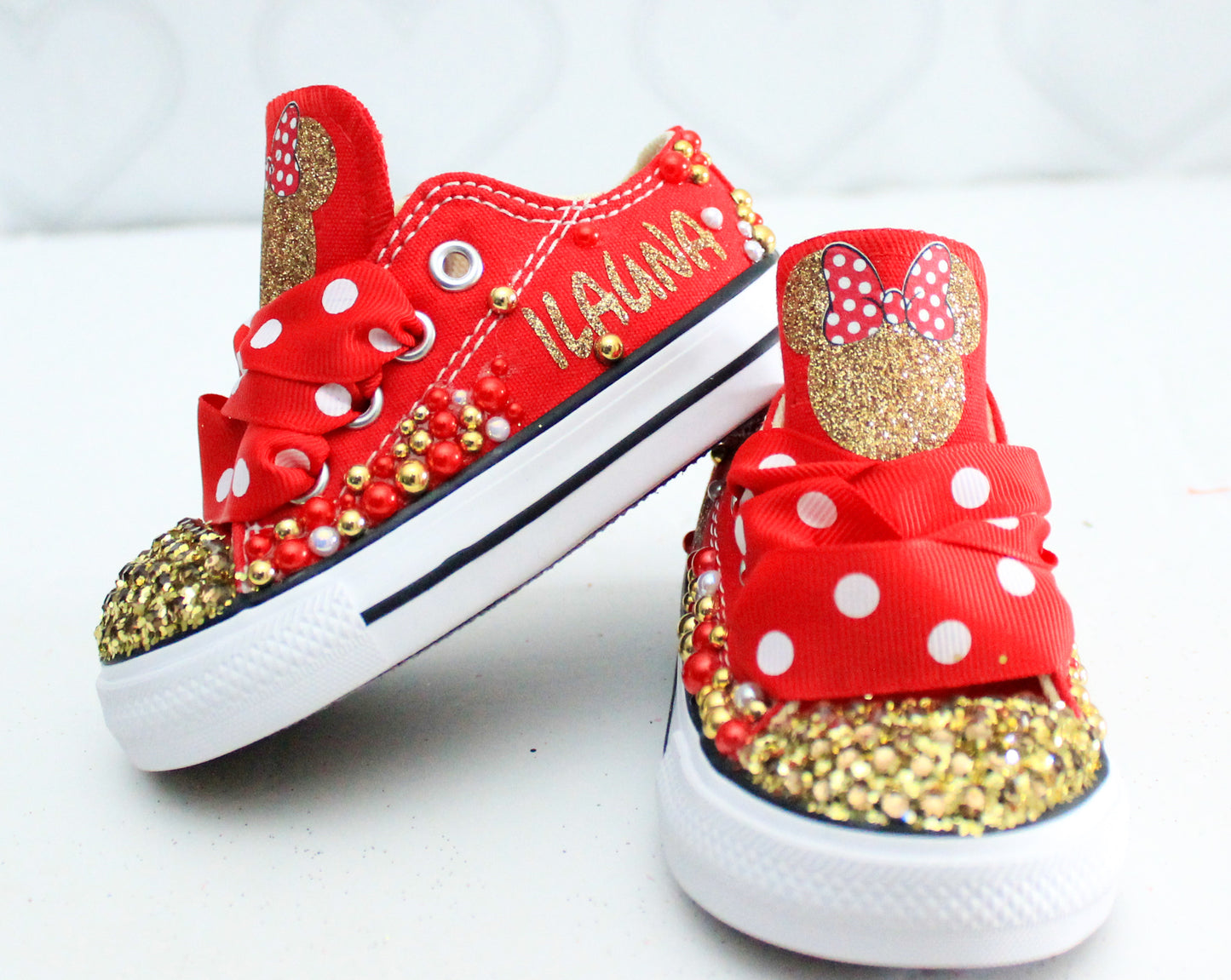Minnie shoes- Minnie bling Converse-Girls Minnie Shoes-minnie converse