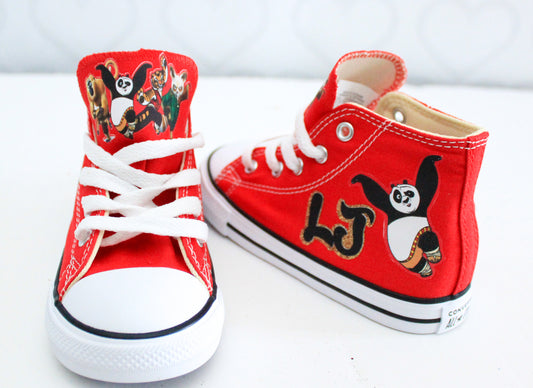 Kung Fu Panda shoes- Kung Fu Panda Converse-Boys Kung Fu Panda Shoes