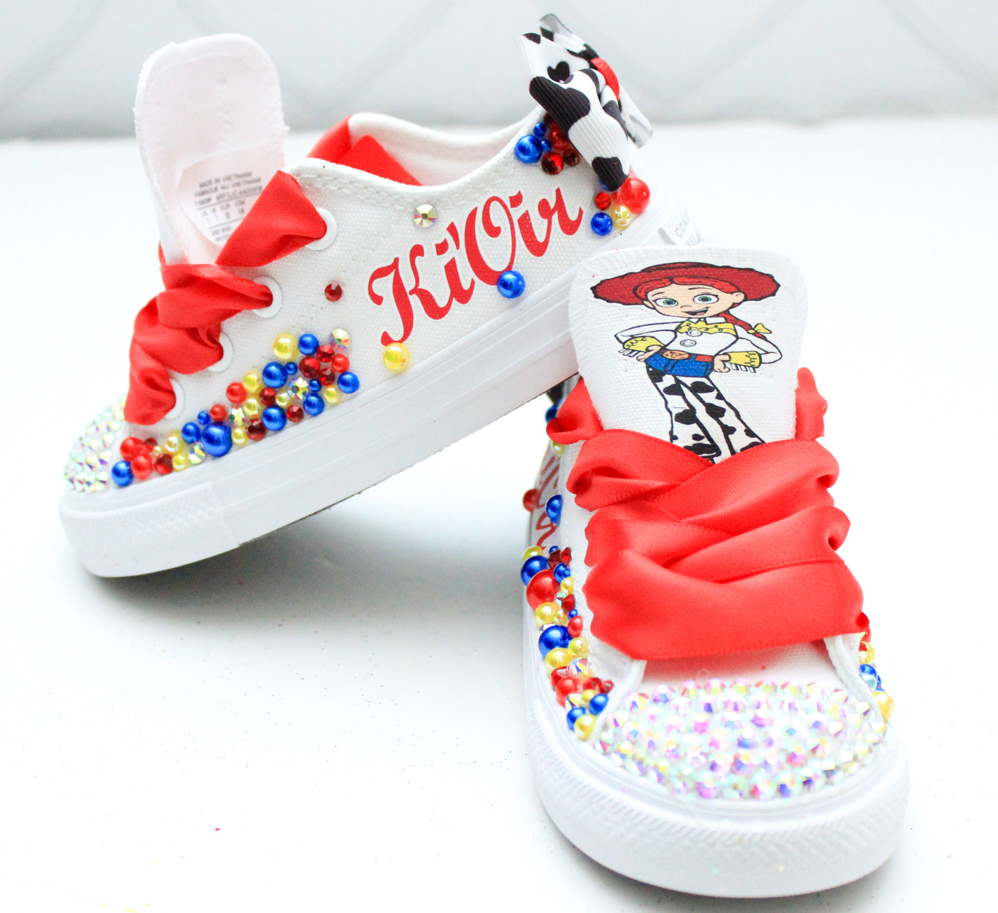 Jessie shoes- Jessie bling Converse-Girls Jessie Shoes- toy story converse