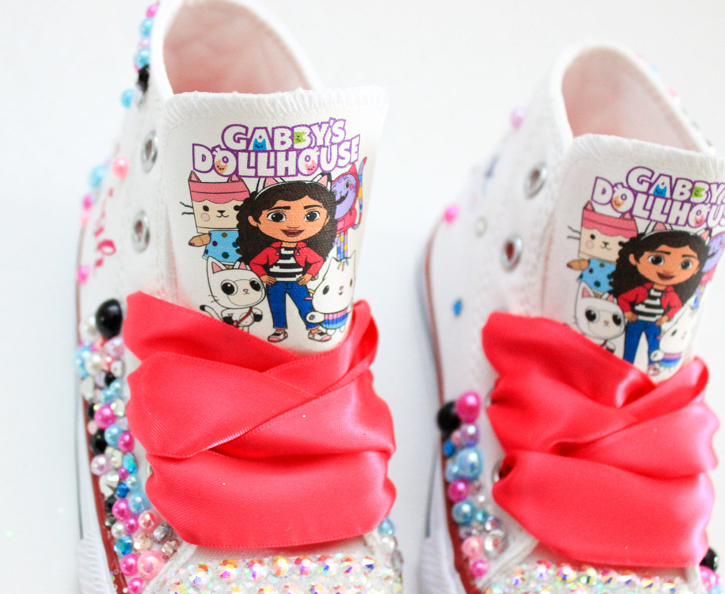 Gabby's dollhouse shoes-Gabby's dollhouse bling Converse-Girls Gabby's dollhouse Shoes-Gabby's dollhouse Converse