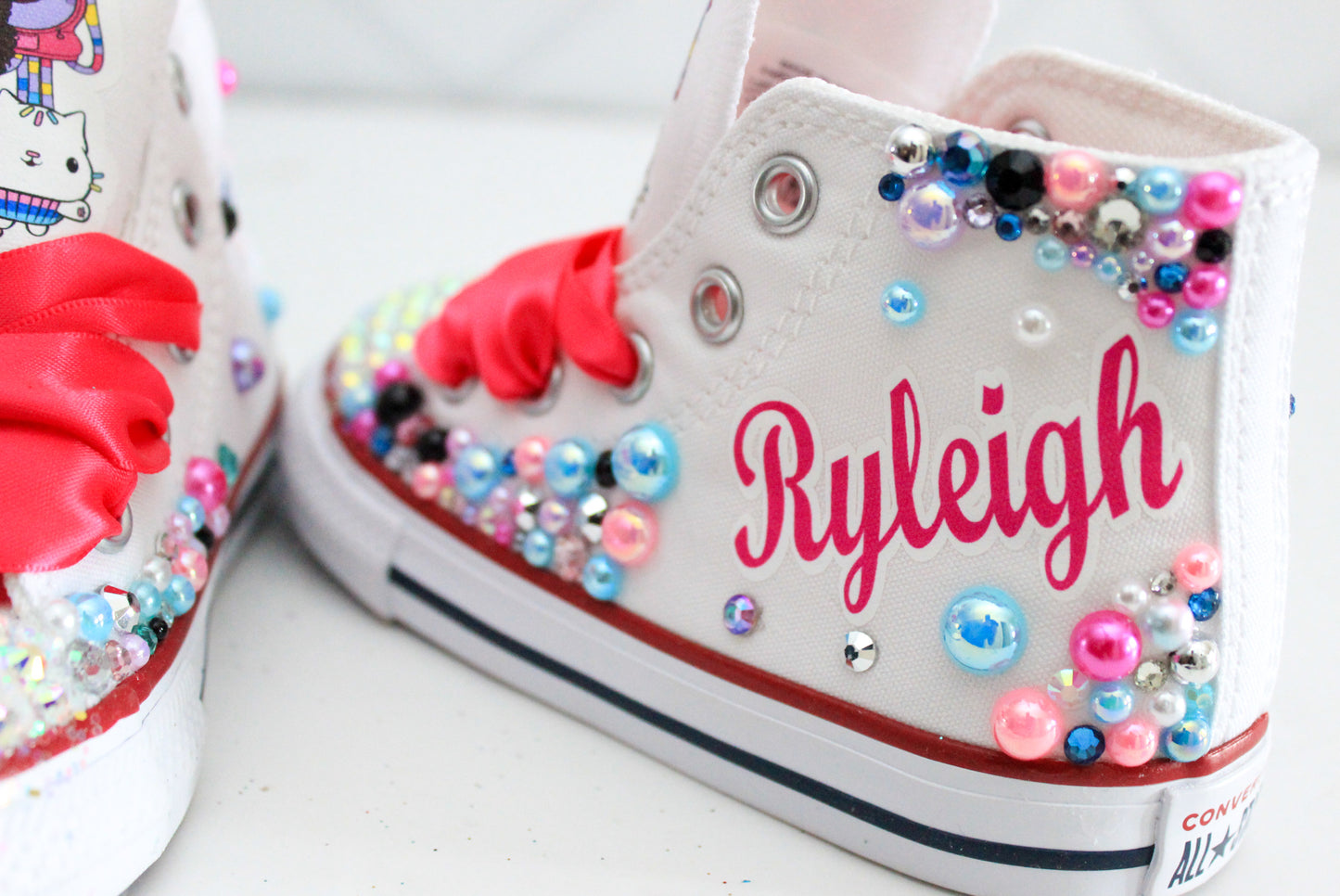 Gabby's dollhouse shoes-Gabby's dollhouse bling Converse-Girls Gabby's dollhouse Shoes-Gabby's dollhouse Converse