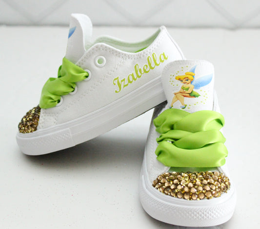Tinkerbell shoes- Tinkerbell Converse-Girls Tinkerbell Shoes