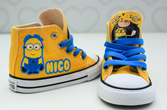 Minion shoes-Minion Converse-Boys Minion Shoes-Despicable Me converse
