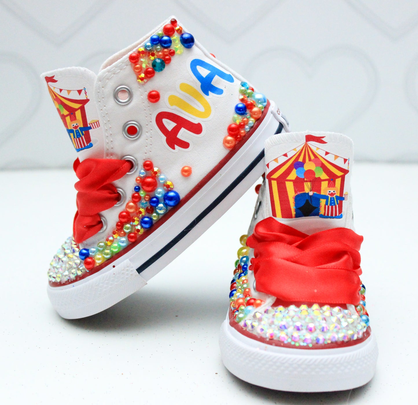 Circus shoes- Circus bling Converse-Girls Circus Shoes- Carnival Converse-Circus Converse