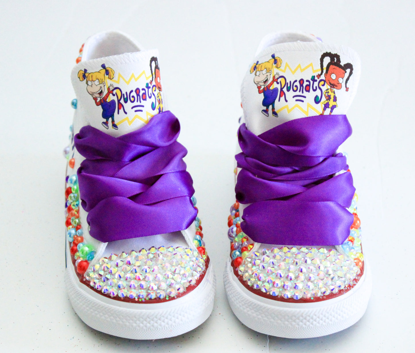 Rugrats shoes-Rugrats bling Converse-Girls Rugrats Shoes-Rugrats Converse