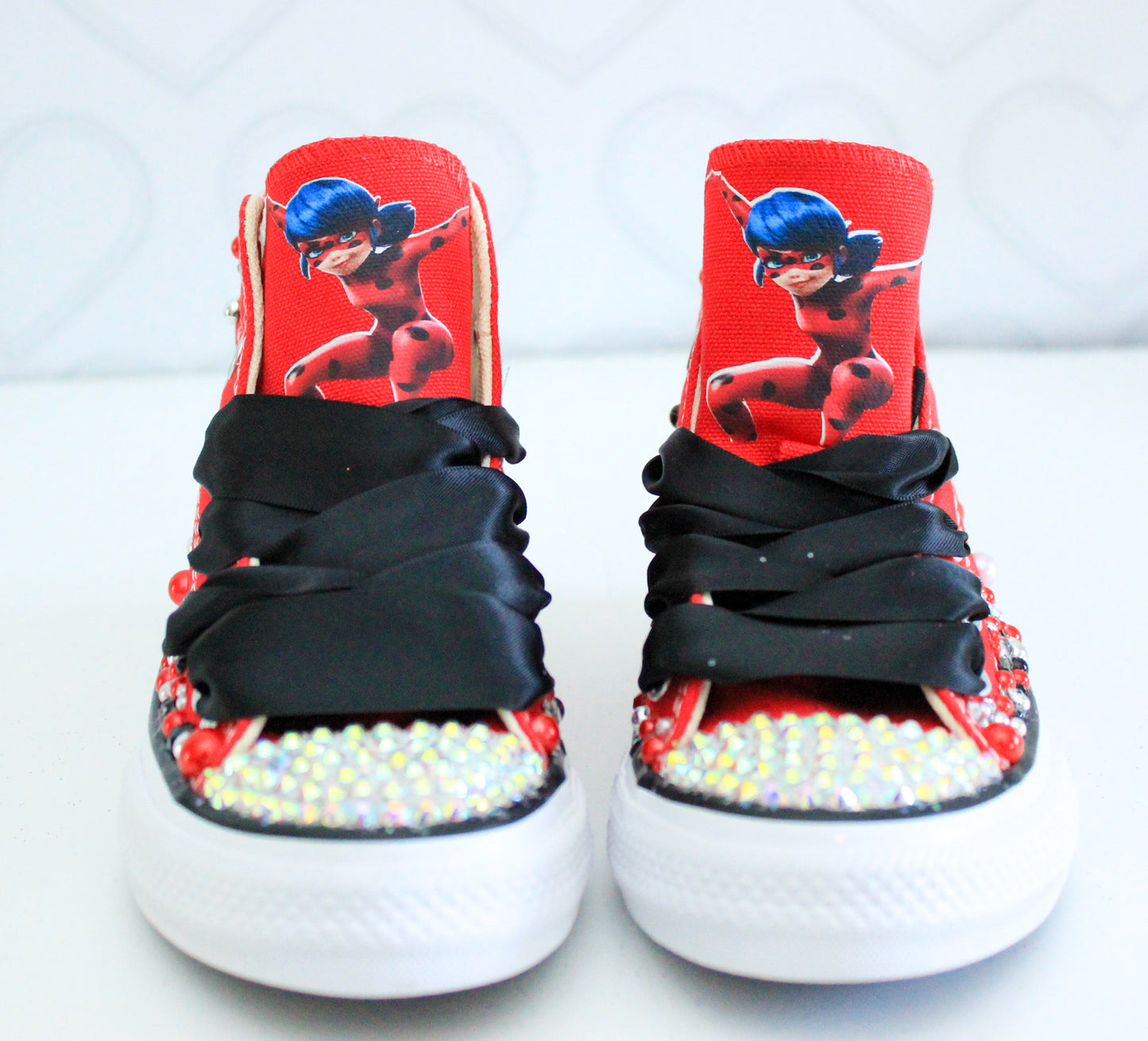 Miraculous ladybug shoes- Miraculous ladybug bling Converse-Girls Miraculous ladybug Shoes-Miraculous ladybug Converse