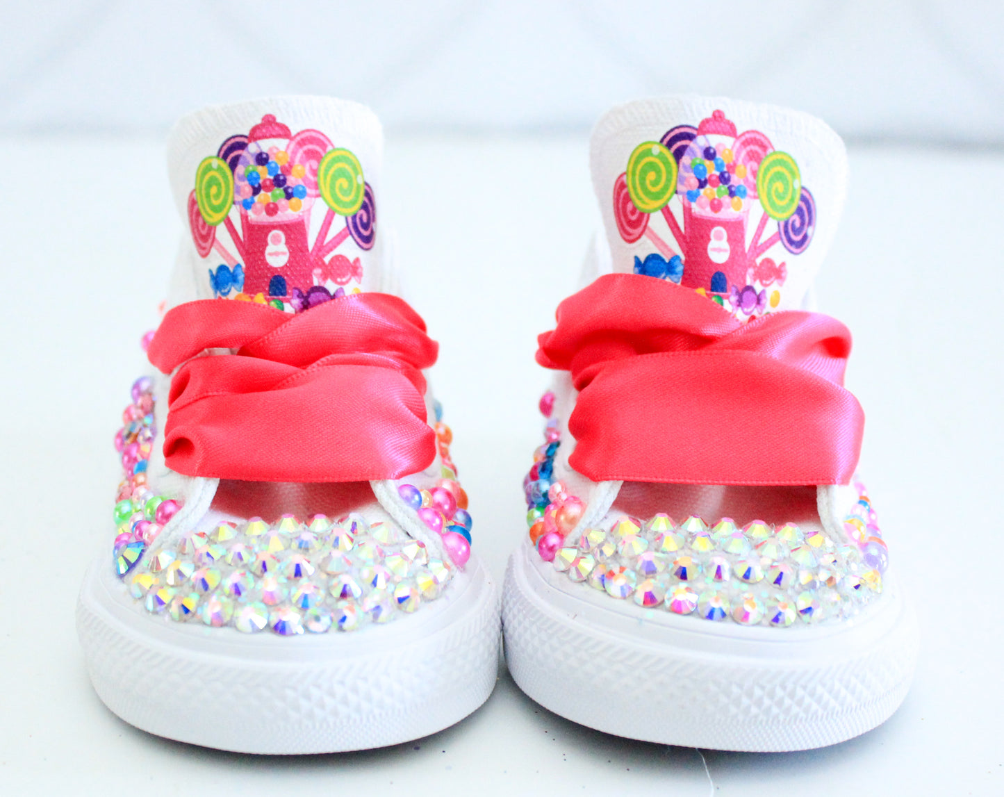 Candy Land shoes- Candy Land bling Converse-Girls Candy Land Shoes