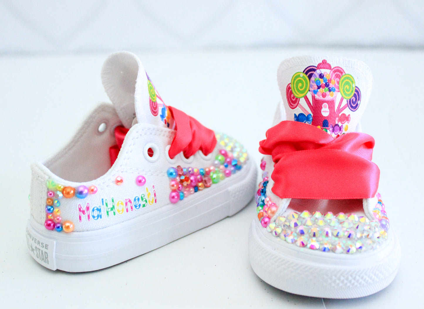 Candy Land shoes- Candy Land bling Converse-Girls Candy Land Shoes