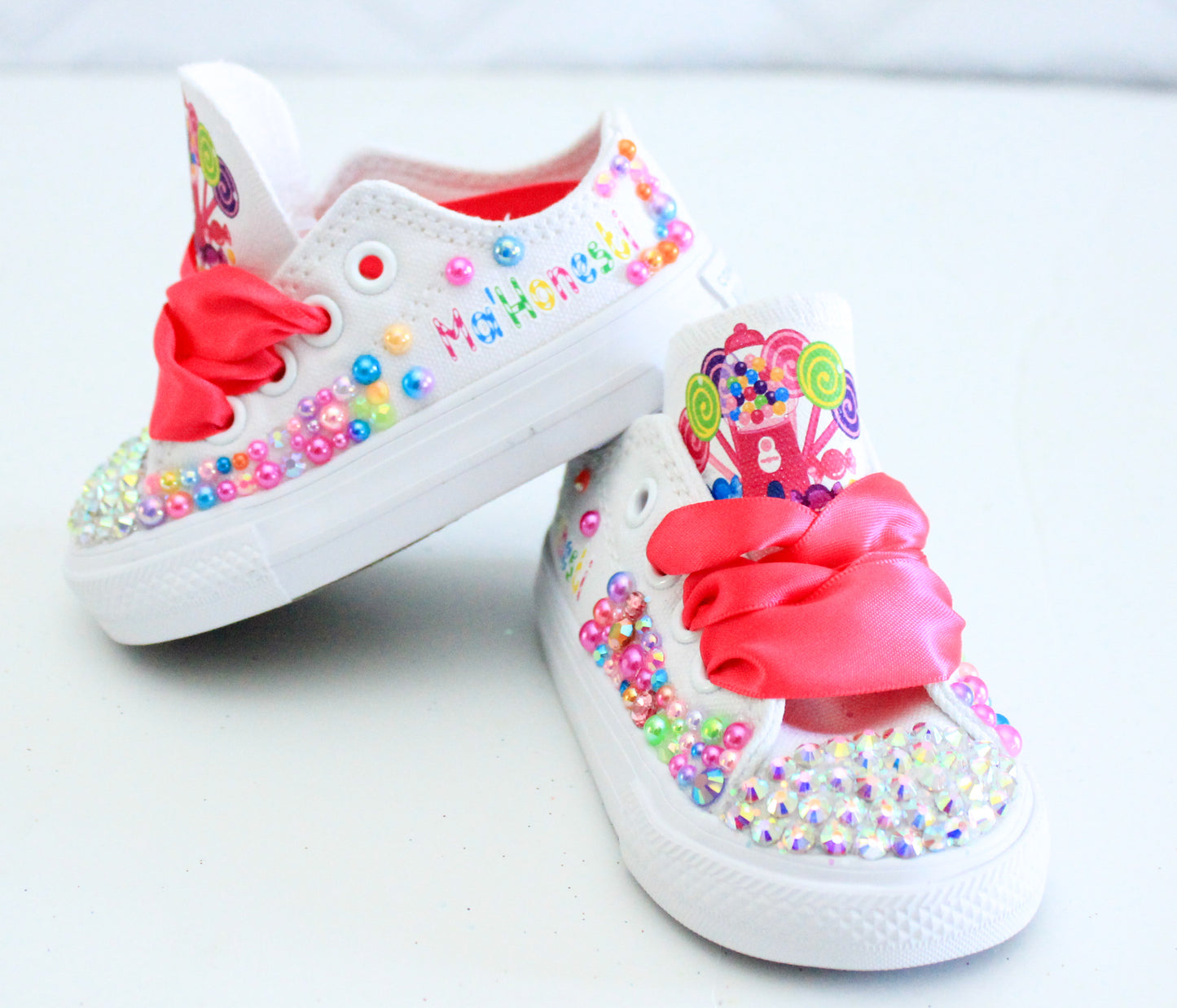 Candy Land shoes- Candy Land bling Converse-Girls Candy Land Shoes