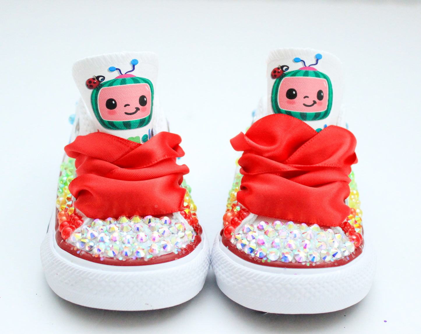 Cocomelon shoes- Cocomelon bling Converse-Girls Cocomelon Shoes-Cocomelon Converse