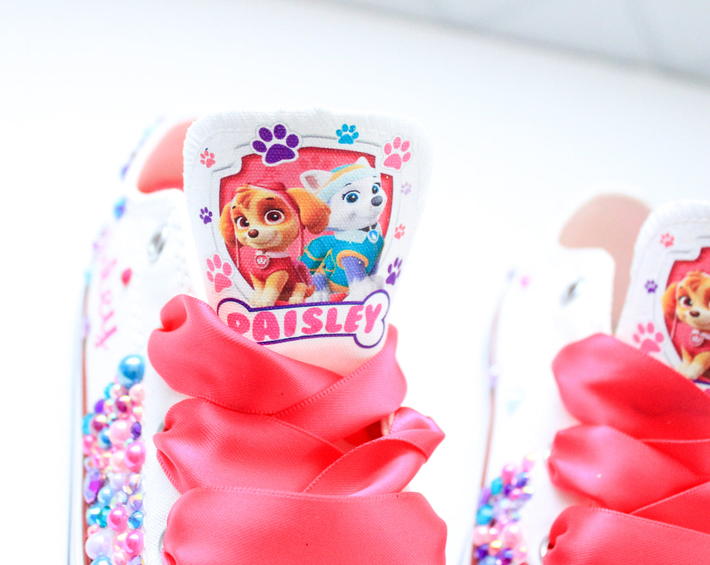 Paw patrol shoes- Paw patrol bling Converse-Girls Paw patrol Shoes-Paw patrol Converse