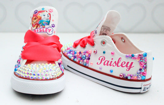 Paw patrol shoes- Paw patrol bling Converse-Girls Paw patrol Shoes-Paw patrol Converse