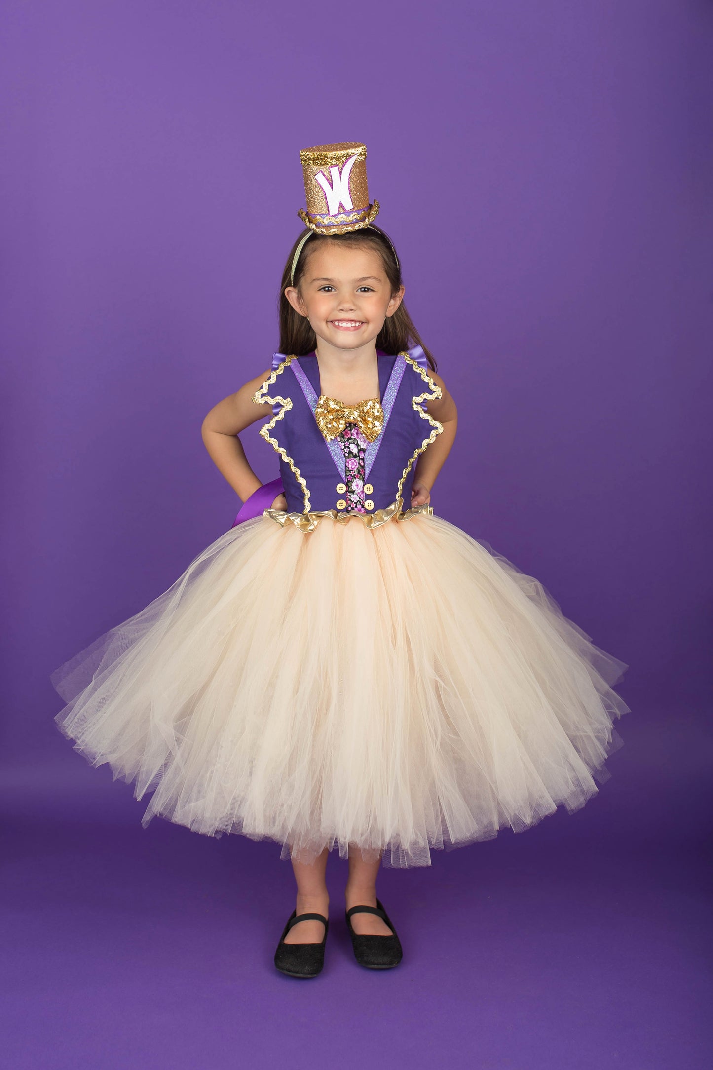 Willy Wonka Costume-Willy wonka Tutu Dress- Willy wonka dress
