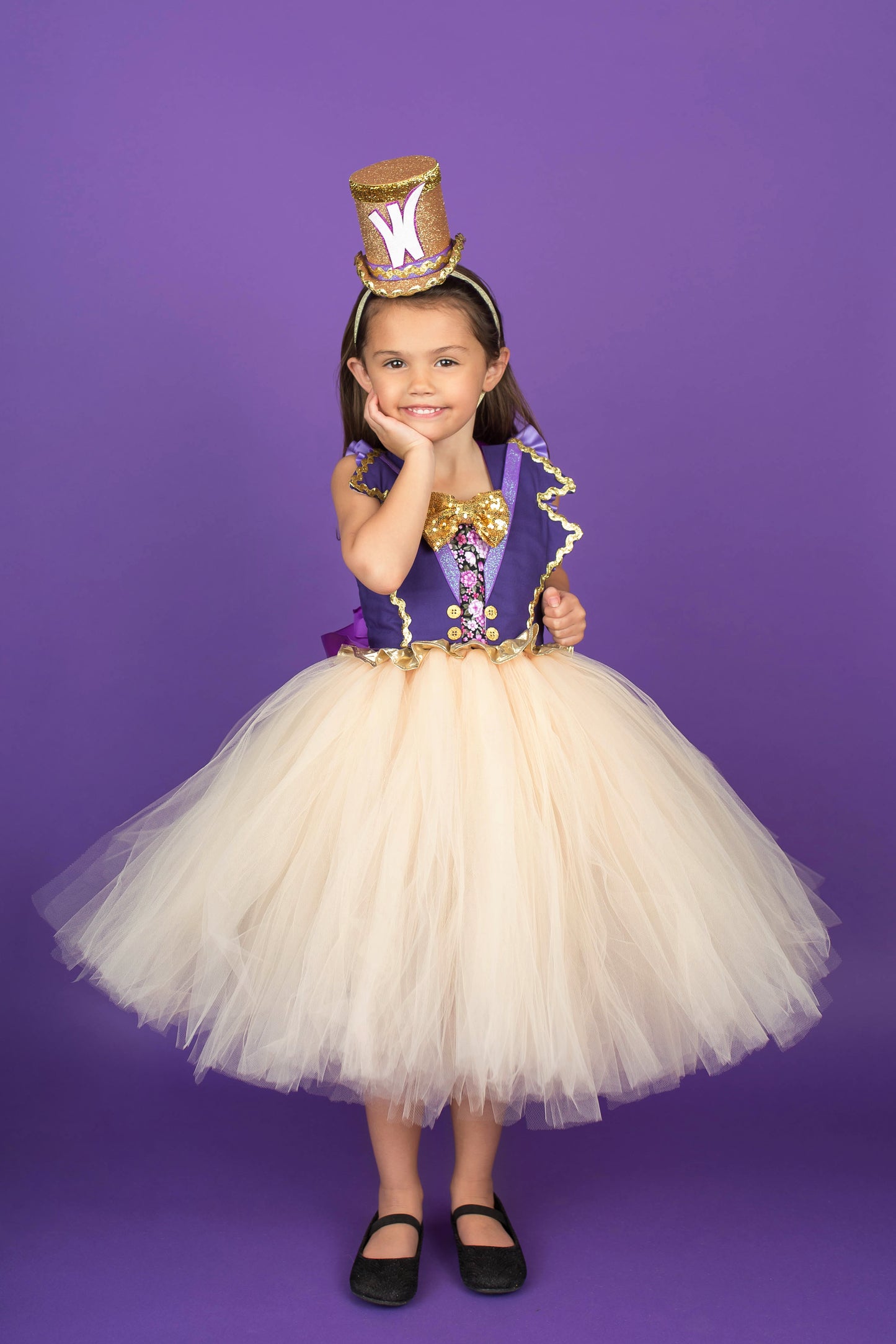 Willy Wonka Costume-Willy wonka Tutu Dress- Willy wonka dress