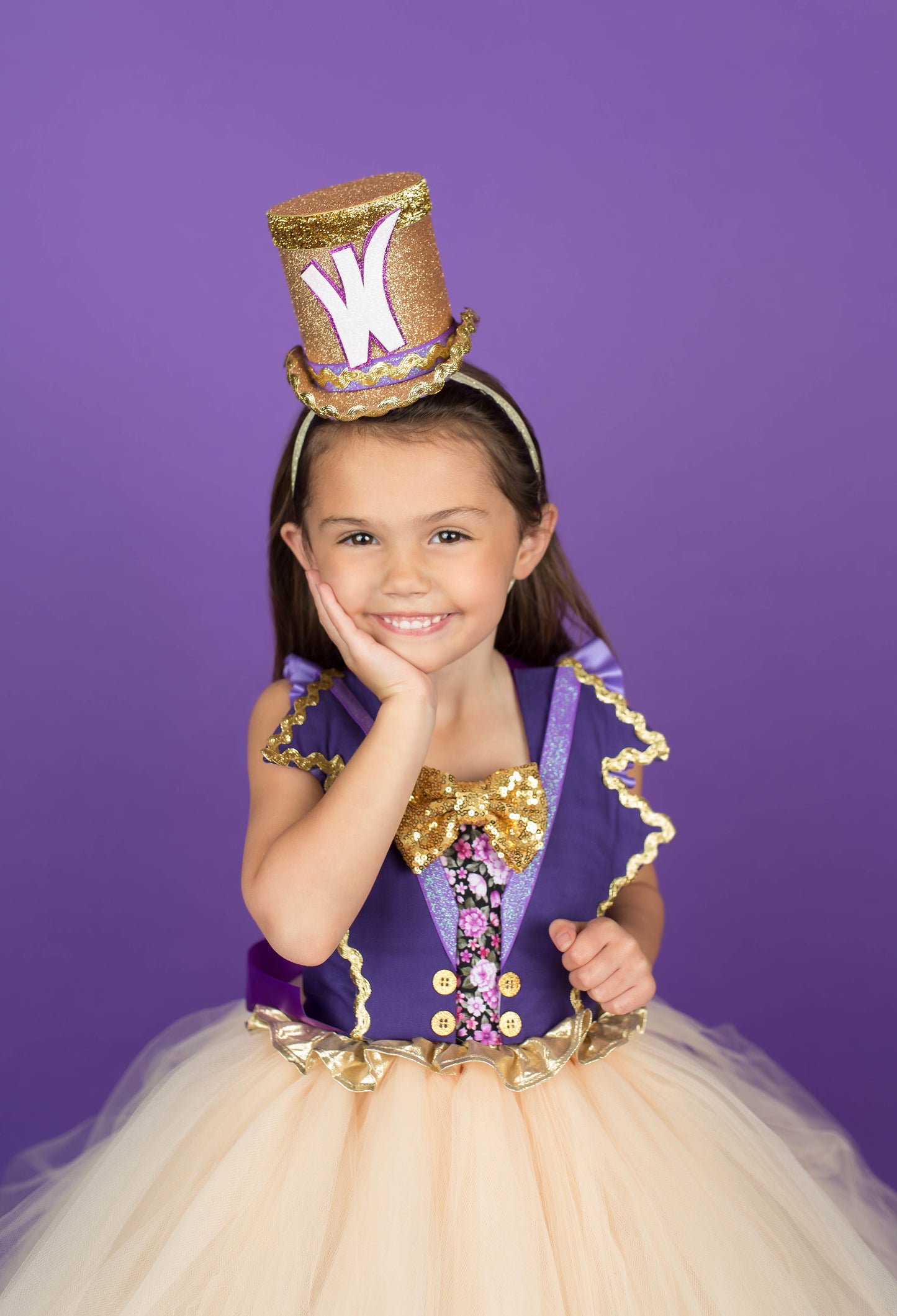 Willy Wonka Costume-Willy wonka Tutu Dress- Willy wonka dress