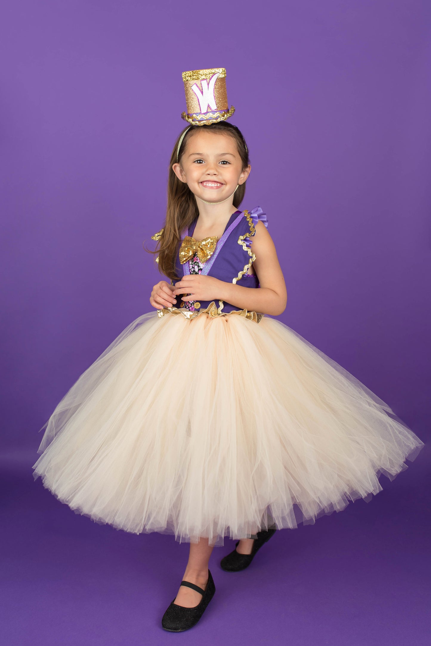 Willy Wonka Costume-Willy wonka Tutu Dress- Willy wonka dress
