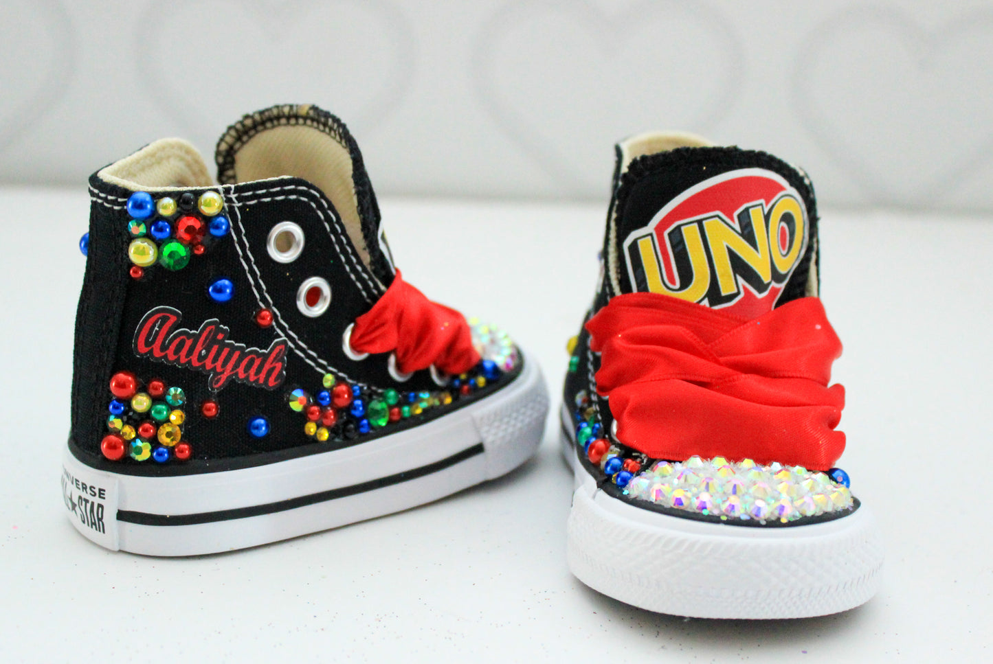 Uno shoes- Uno bling Converse-Girls Uno Shoes-Uno Converse