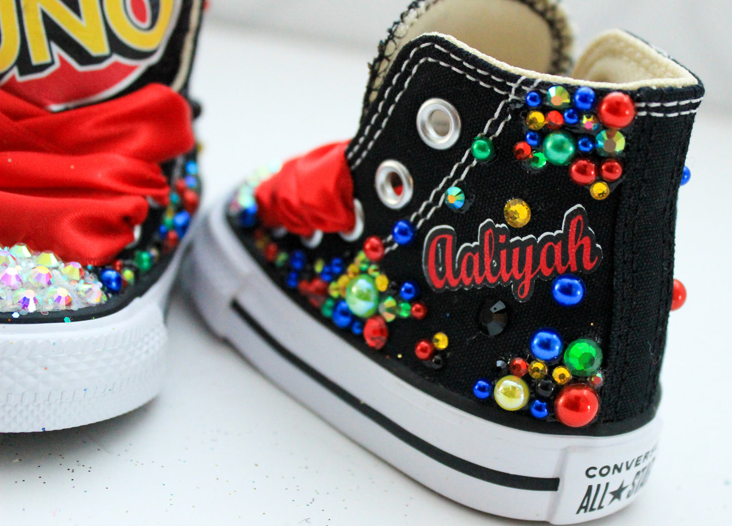 Uno shoes- Uno bling Converse-Girls Uno Shoes-Uno Converse