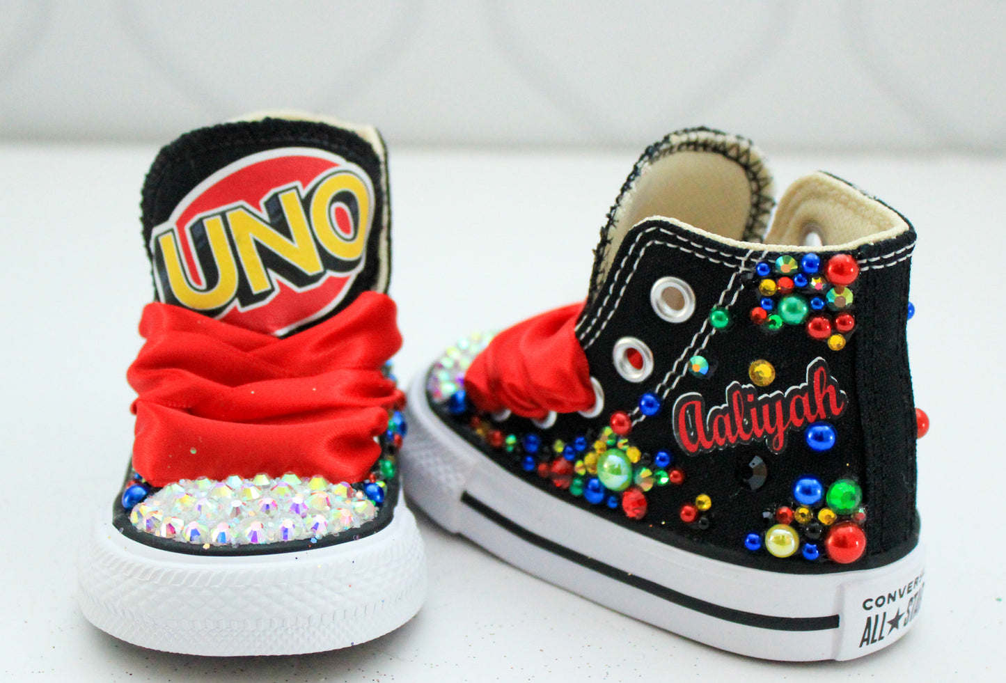 Uno shoes- Uno bling Converse-Girls Uno Shoes-Uno Converse