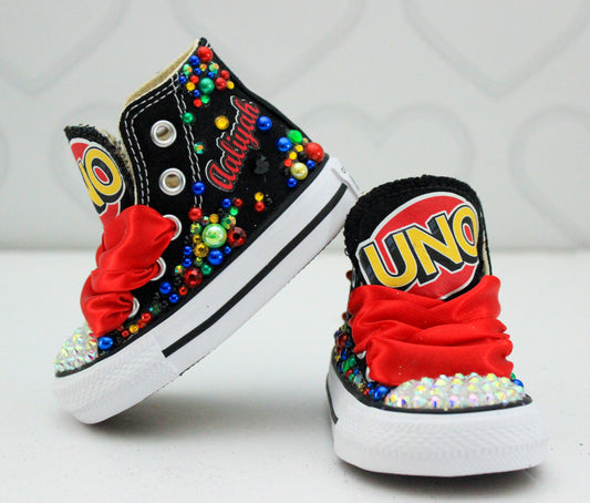 Uno shoes- Uno bling Converse-Girls Uno Shoes-Uno Converse