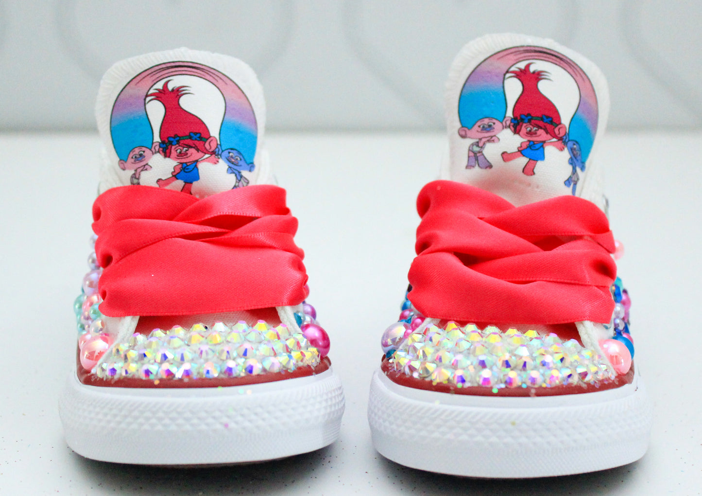 Troll shoes- Troll bling Converse-Girls Troll Shoes-Poppy troll converse