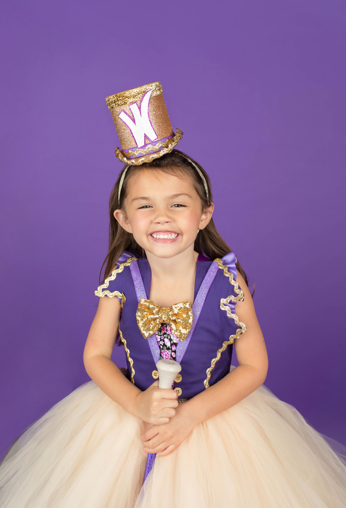 Willy Wonka Costume-Willy wonka Tutu Dress- Willy wonka dress