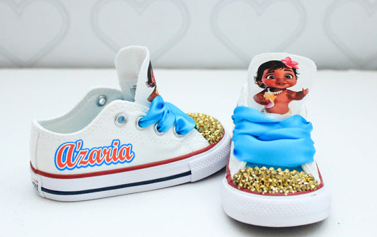 Moana shoes- Moana Converse- Girls Moana Shoes