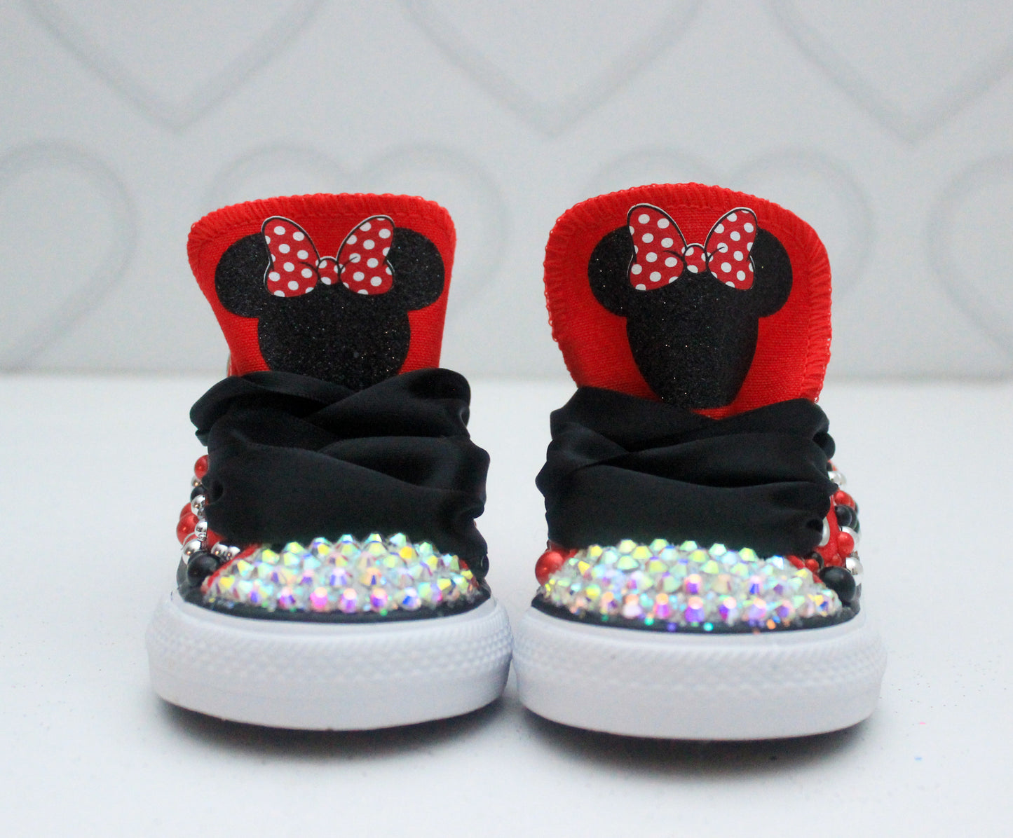 Minnie shoes- Minnie bling Converse-Girls Minnie Shoes
