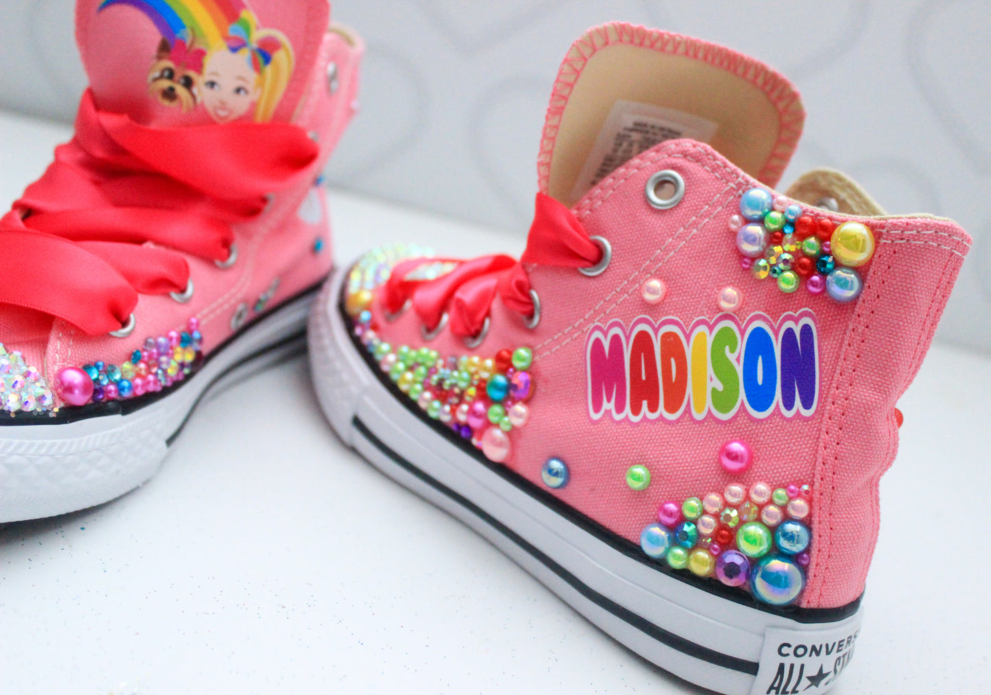 Jojo Siwa shoes-Jojo Siwa bling Converse-Girls Jojo Siwa Shoes-Jojo Siwa Converse