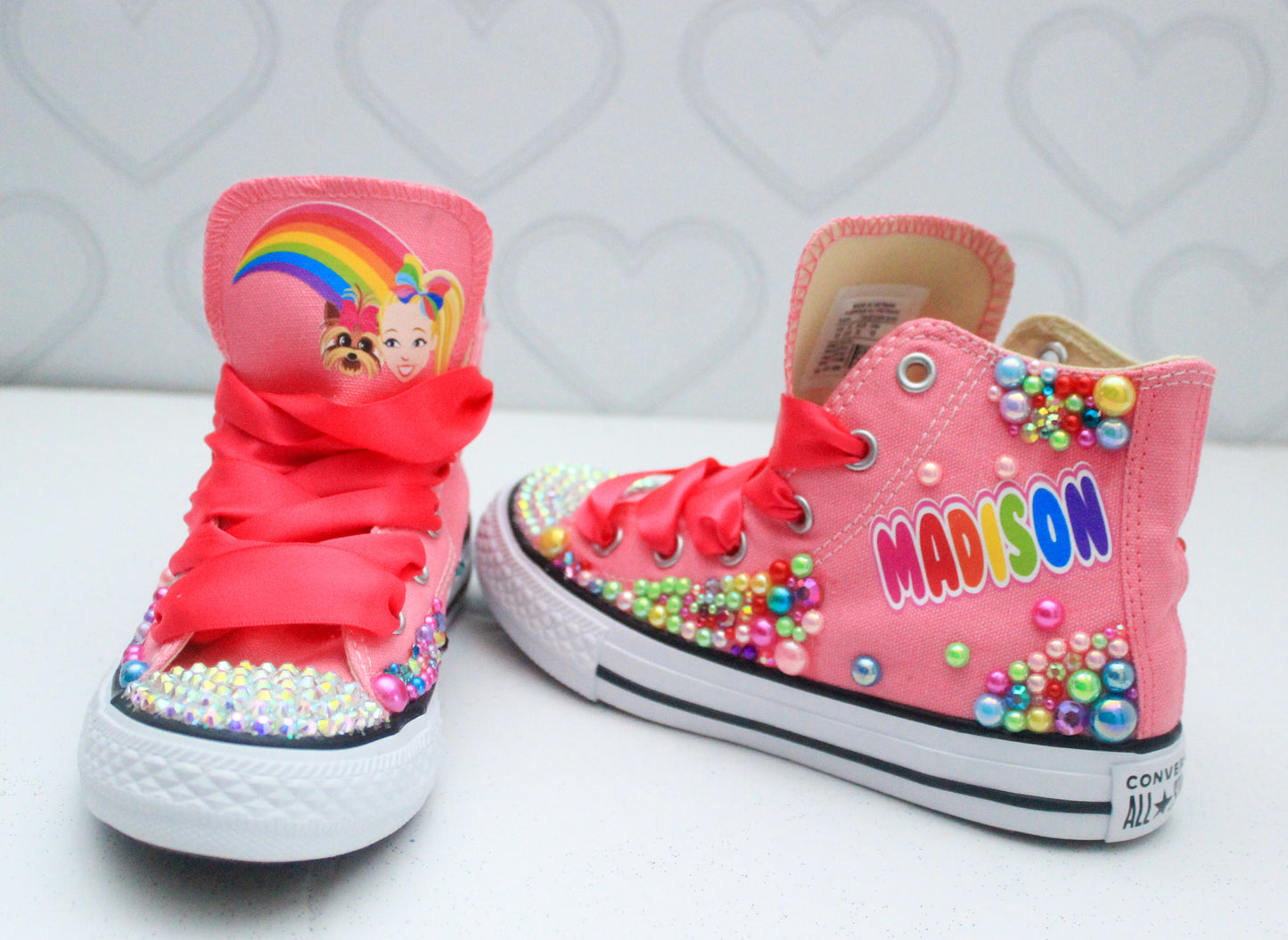Jojo Siwa shoes-Jojo Siwa bling Converse-Girls Jojo Siwa Shoes-Jojo Siwa Converse