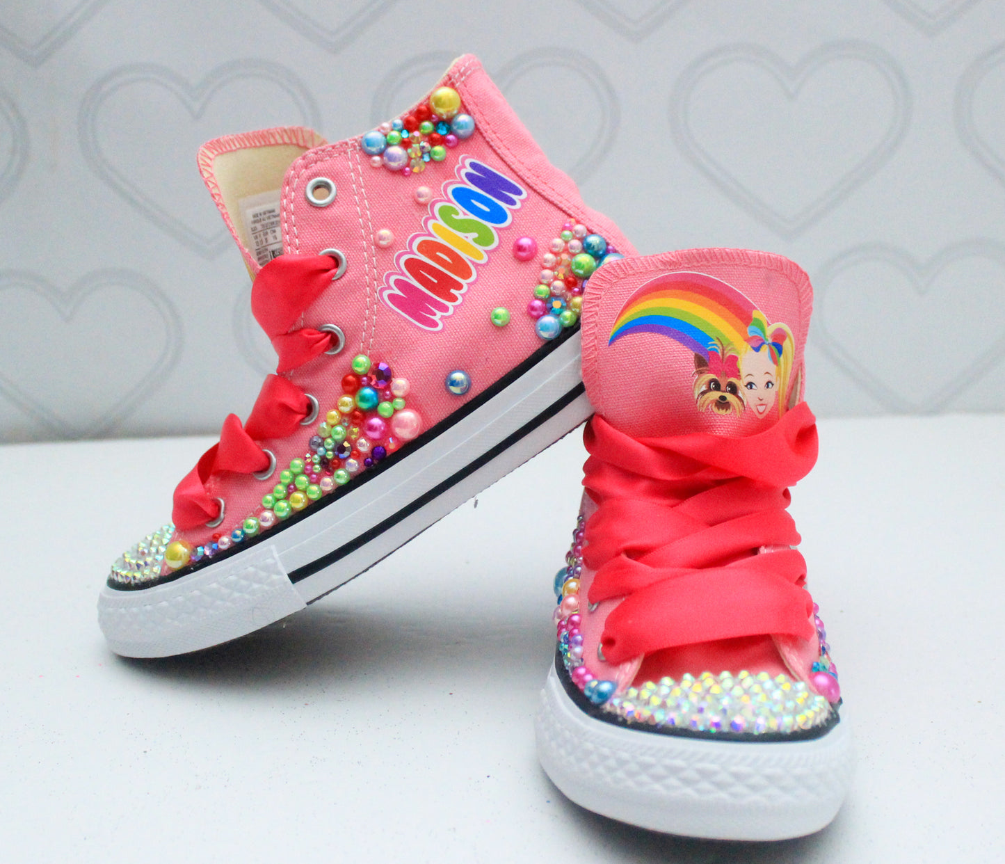 Jojo Siwa shoes-Jojo Siwa bling Converse-Girls Jojo Siwa Shoes-Jojo Siwa Converse