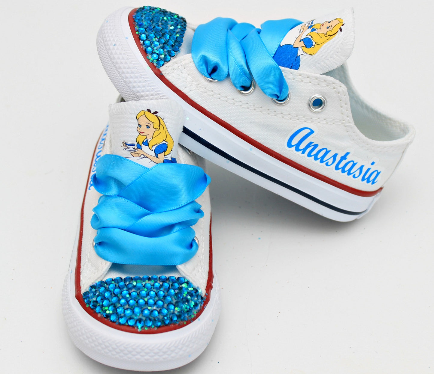 Alice in wonderland shoes- Alice in wonderland Converse-Girls alice in wonderland Shoes